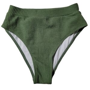 High Waisted Textured Bikini Bottom Sz XS NWOT